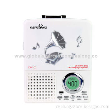 LCD cassette player with USB/TF card function